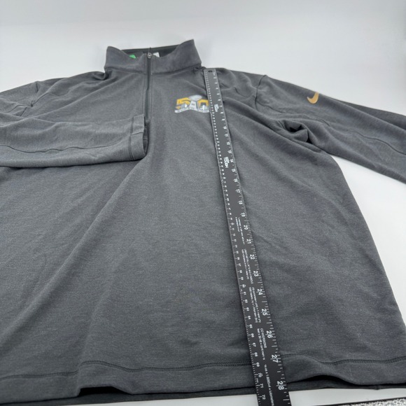 NEW Nike Mens Super Bowl NFL Dri-Fit Quarter Zip Pullover Gray 743515-060 XL NWT - Picture 9 of 10